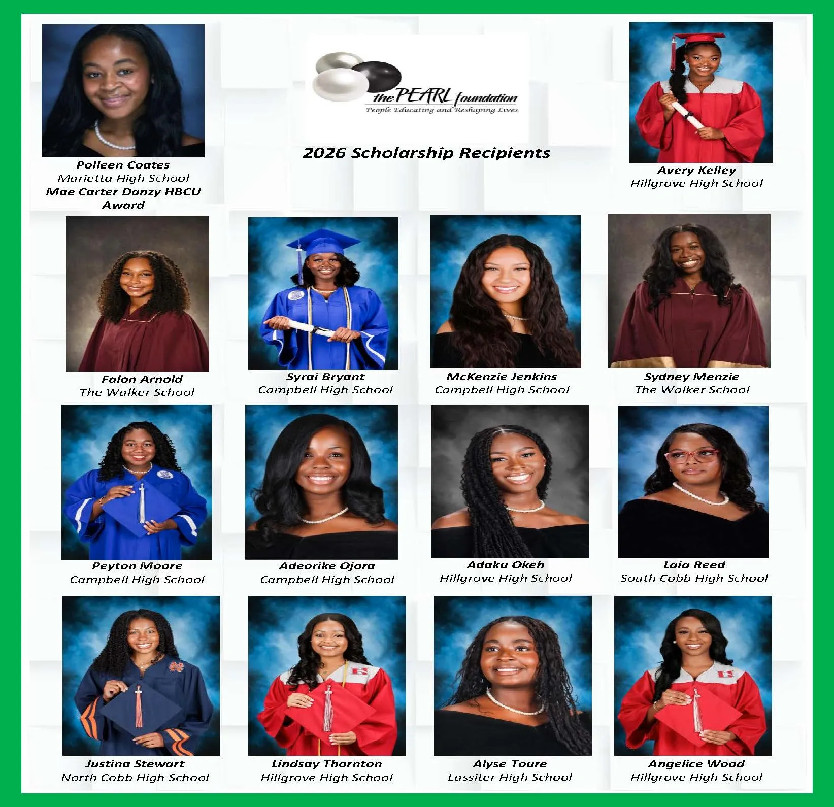 2026 PEARL Scholarship Recipients 4.30.26 Fina